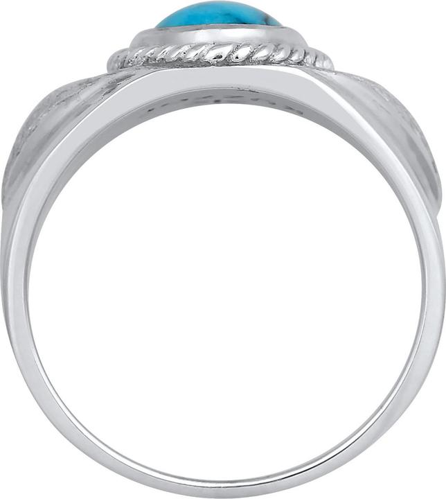 Image du produit Kuzzoi Bague homme sceau turquoise howlite 925 argent (60, Argent 925)