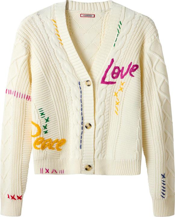 Produktbild Joe Browns Oversized Embroidered Cable Knit Cardigan (52)