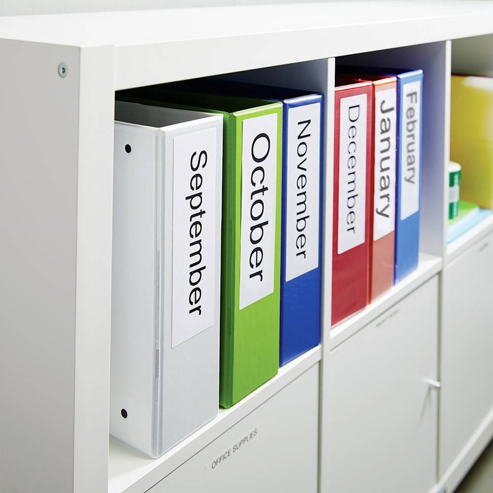 Actual product image Dymo S0722470 Folder labels narrow