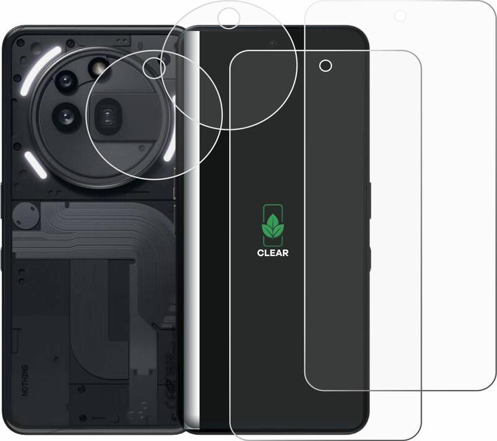 Immagine prodotto ScreenLeaf Pellicola protettiva, Proteggi Schermo Sostenibili, Clear, Antigraffio (2 pz., Niente Telefono (3a) Pro)