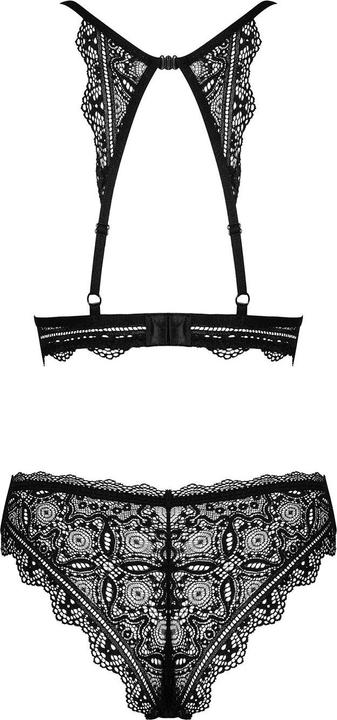 Actual product image Obsessive Renelia 2-piece Lace Bra Set - Black (S, M)