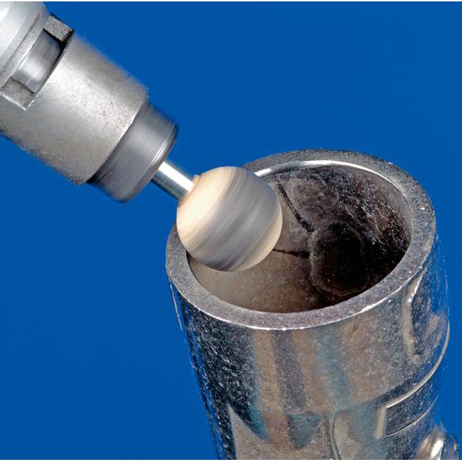 Thumbnail - Pferd, Schleifmittel, Poliflex Schleifstift Kugelform Ø 20mm Schaft-Ø 6 mm Bindung LR A120 (120)