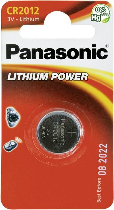Produktbild Panasonic Lithium CR2012 Batterie IEC CR2012, CR-2012EL/1B (CR2012, 55 mAh)