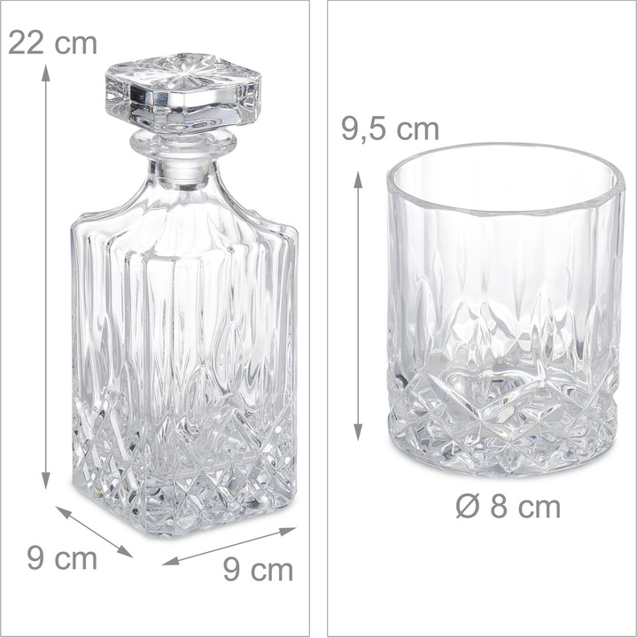 Actual product image Relaxdays 5-piece whisky set (6.50 dl, 1 x, Whisky glass)