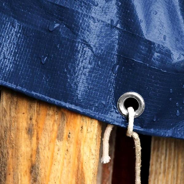 Actual product image Casa Pura Tarpaulin240 gm, Blue, 6 x 10 m (0.6 x 1 m)