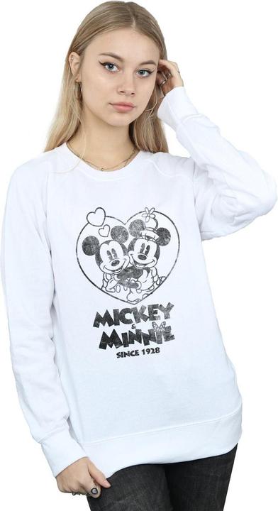 Actual product image Disney Womens/Ladies Mickey And Minnie Mouse Since 1928 Sweatshirt (S)