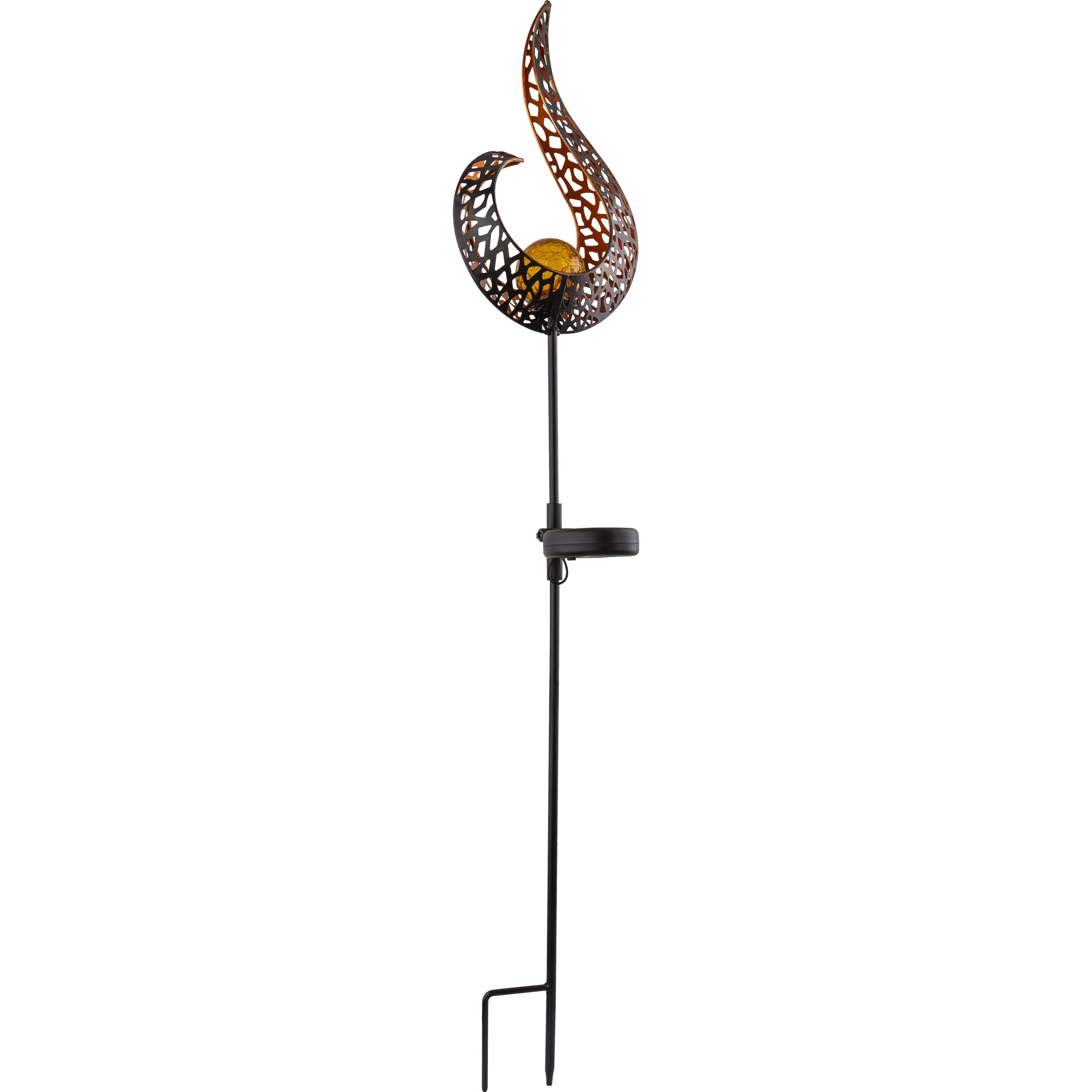 Globo, Gartenbeleuchtung, Solarleuchte Metall Schwarz, 1xled (IP44)