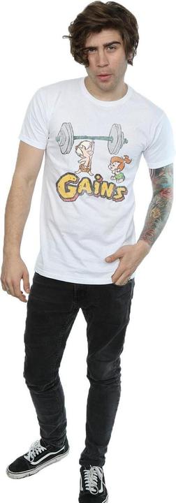 Immagine prodotto The Flintstones Bam Bam Gains Distressed Maglietta Uomo (L)