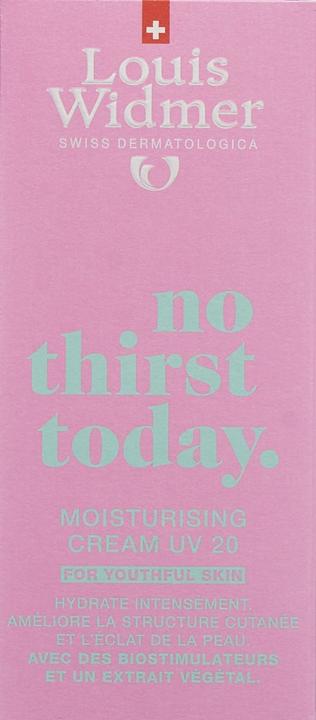 Actual product image Louis Widmer No Thirst Today (50 ml, Day cream, SPF 20)