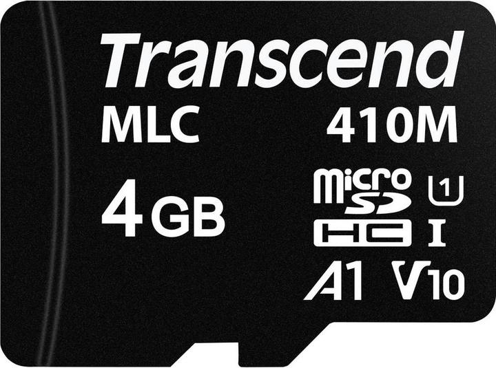 Transcend 410M Flash geheugenkaart (microSD, 4 GB, U1, UHS-I)