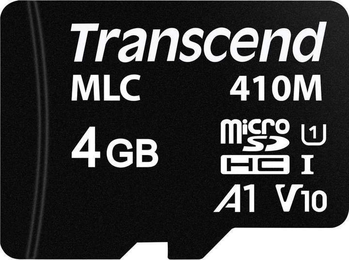 Transcend 410M Flash memory card (4 GB, microSD, U1, UHS-I)