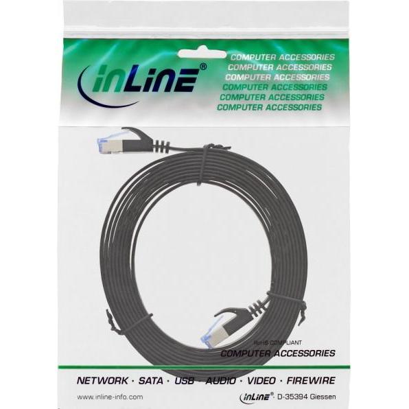 Thumbnail - InLine Patch-Kabel RJ-45 (M) bis RJ-45 (M) (U/FTP, CAT6a, 3 m), Netzwerkkabel