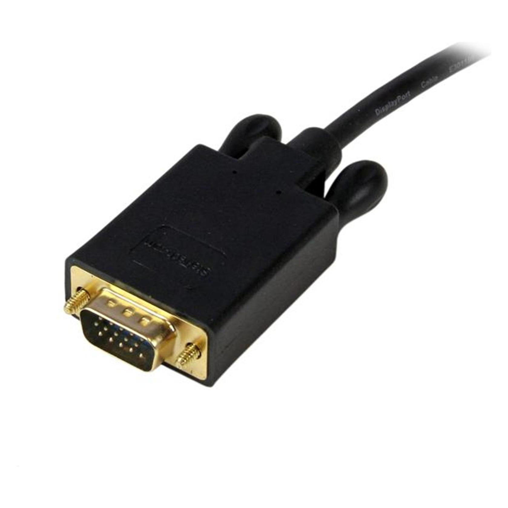StarTech DisplayPort — VGA (0.19 m), Cavo video, Nero
