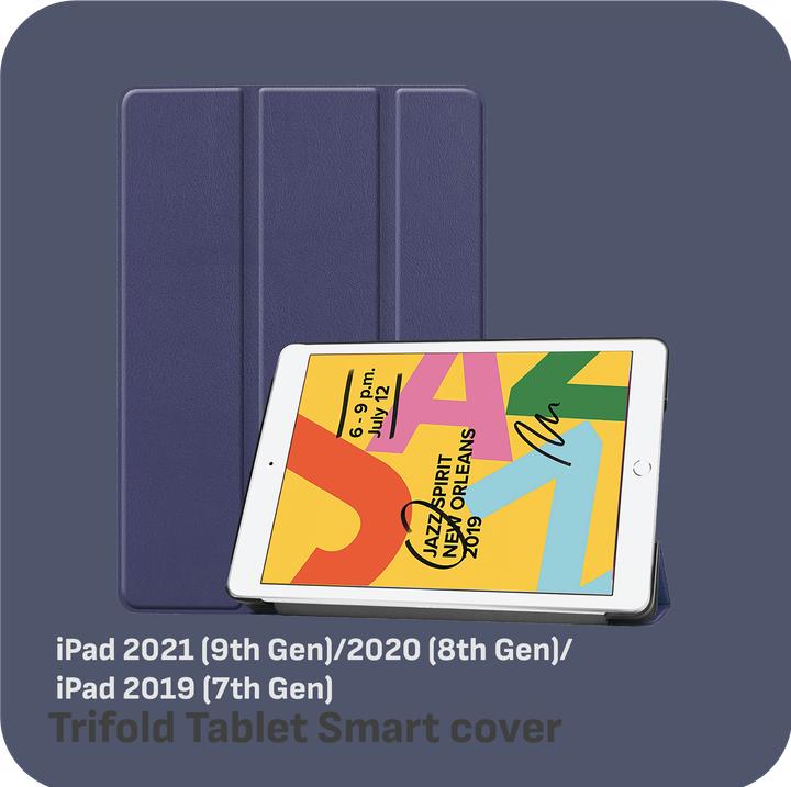 Produktbild Cazy Premium Smart Hülle Kompatibel mit iPad 2021 (9th Gen)/2020 (8th Gen)/iPad 2019 (7th Gen) - Schutz (iPad 2021 (9. Gen), iPad 2019 (7. Gen), iPad 2020 (8. Gen))