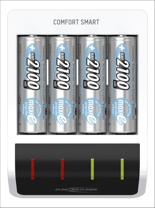 Actual product image Ansmann Comfort (4 pcs., AA, 2100 mAh, Battery + charger)