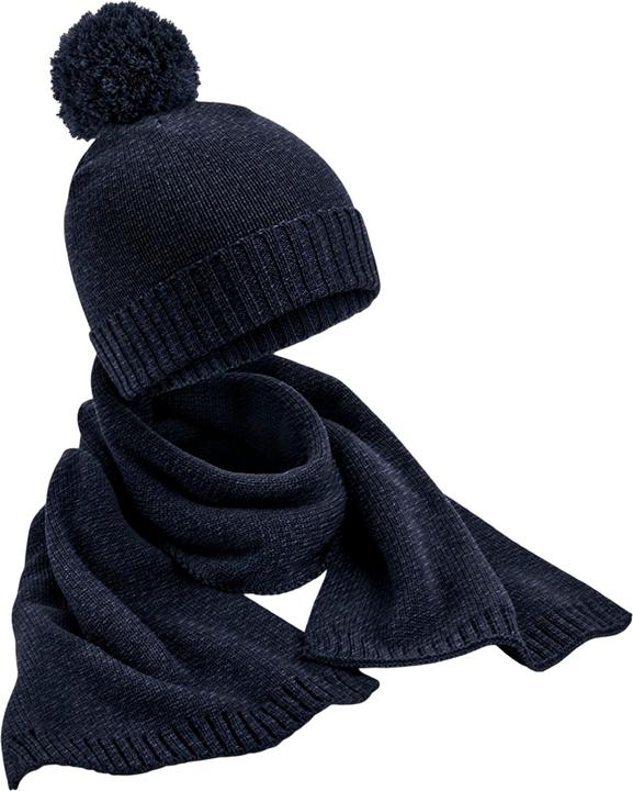 Immagine prodotto Beechfield Set cappello e sciarpa unisex per adulti in maglia a fiocchi