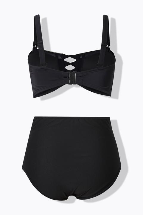 Actual product image Ulla Popken Strappy Cutout Bikini Set (46)