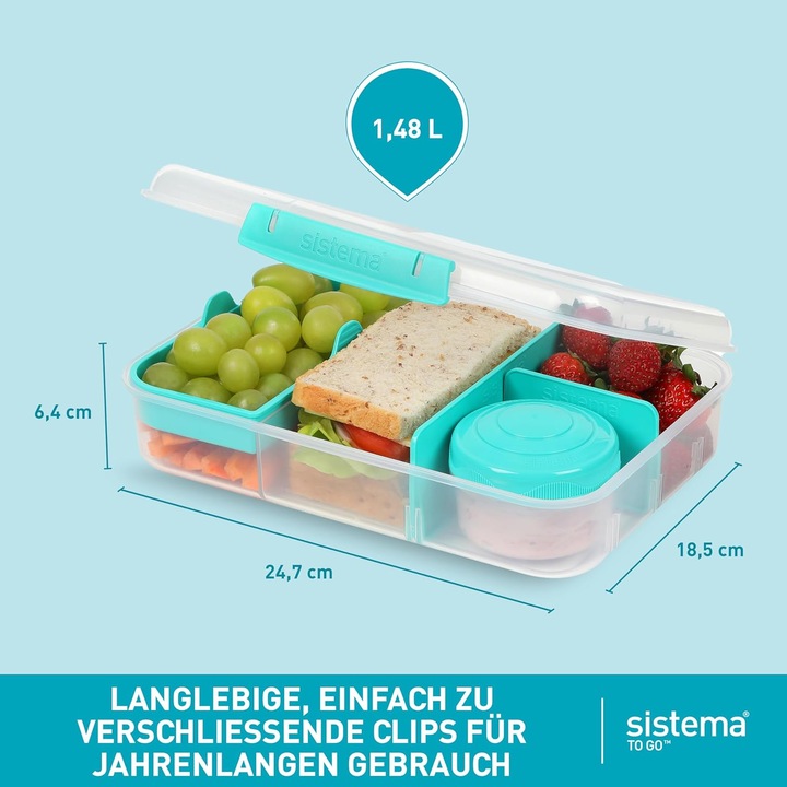 Produktbild Sistema 2-teiliges Lunchboxen-Set - To Go Bento Box Create