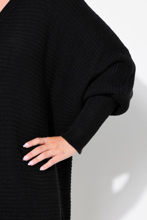 Image du produit Miamoda Pullover, Poncho-Look, V-Ausschnitt (50, 52)
