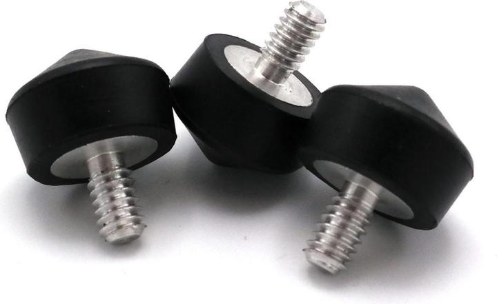 Caruba 1/4" Statief Voetje Rubber / 22mm (3 stuks) (Stativfuss)