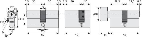 Actual product image Abus E50N 30/30 KD (Profile cylinder)