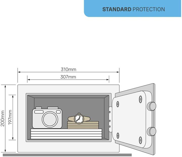 Actual product image Yale YE YSG200DB2 - Safe PIN code 8.6L (8.60 l)