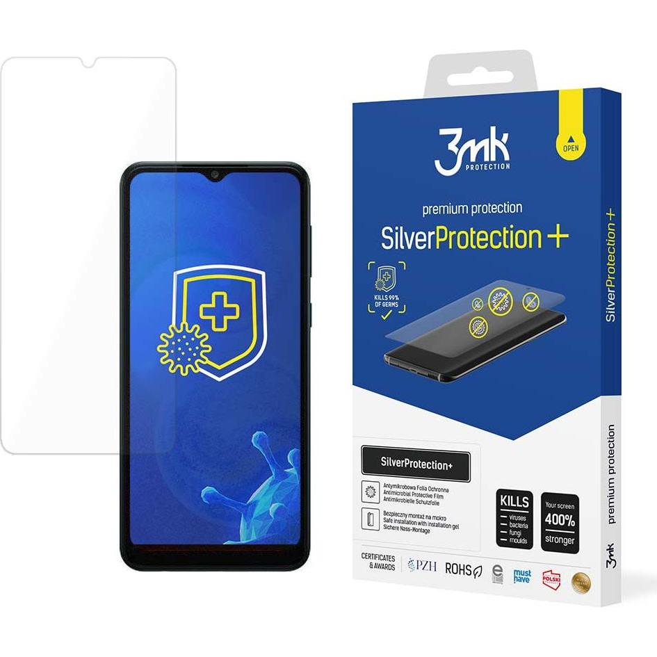 3MK SilverProtection+ do Samsung Galaxy A04 (1 Stück, Samsung Galaxy A04), Smartphone Schutzfolie, Silber