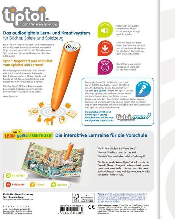 Produktbild tiptoi Merken und Konzentrieren (Deutsch)