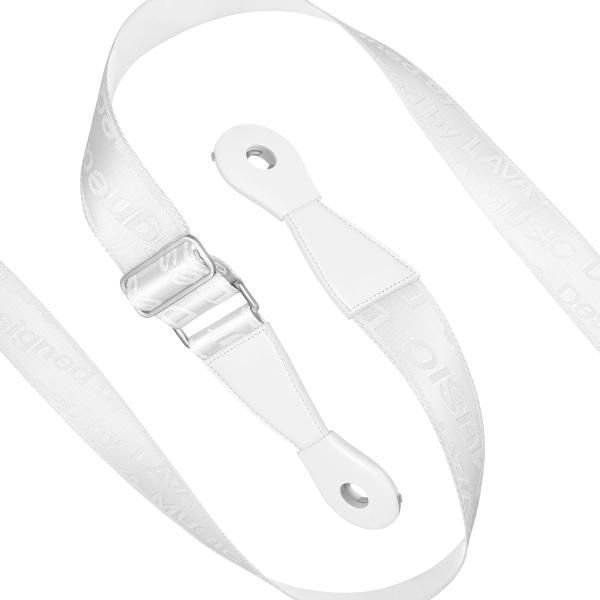 Actual product image Lava Music Guitar strap Ideal Strap 2 White with string crank
