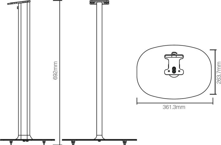 Actual product image Flexson Sonos Era 300 stand (1 pcs., Stand, Not movable)