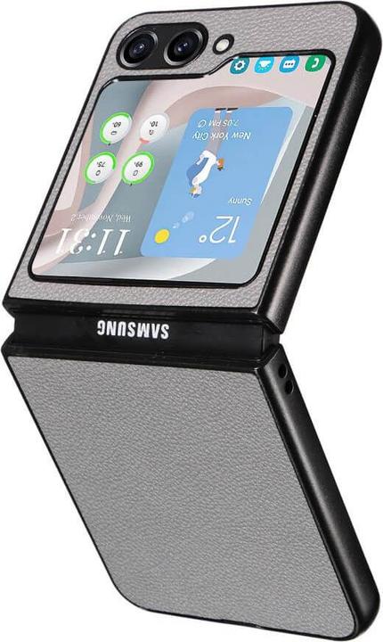 Image du produit Cover-Discount Galaxy Z Flip5 - Housse de protection hybride grise (Samsung Galaxy Z Flip5)