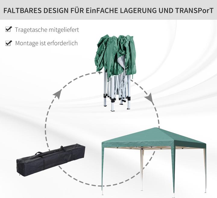 Actual product image Outsunny Folding pavilion with carrier bag (300 cm, 295 cm)