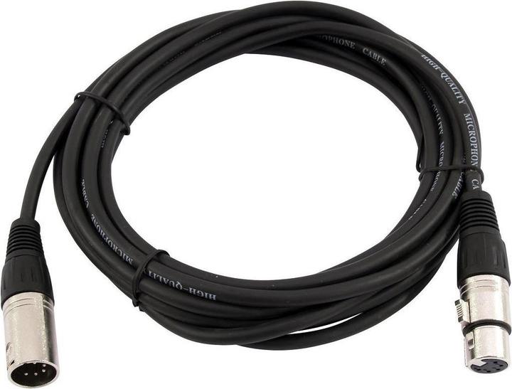 Image du produit Omnitronic Câble XLR 5 pôles 5m sw (5 m, XLR)