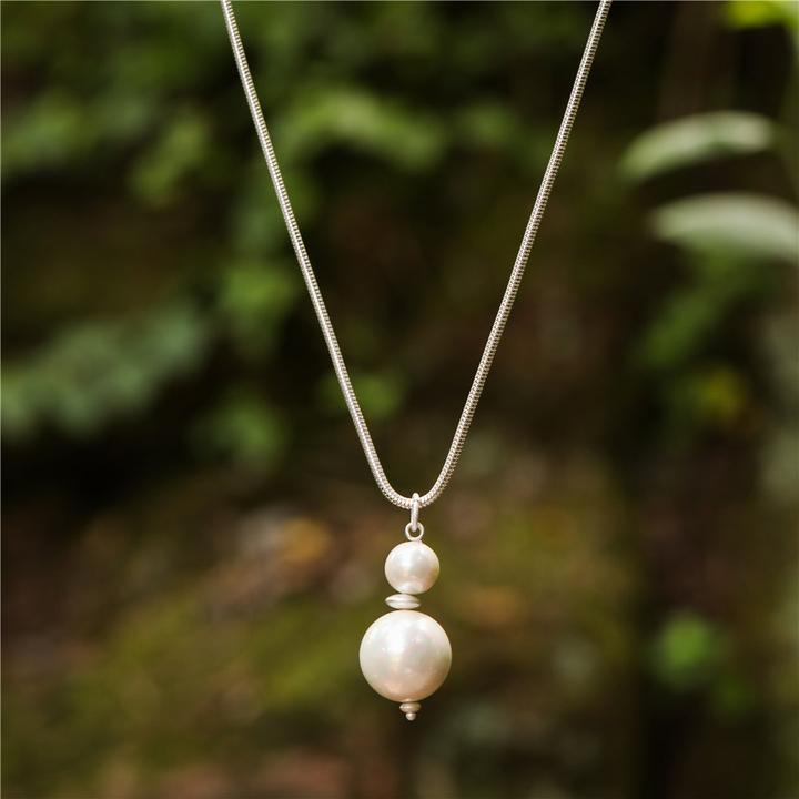 Image du produit Andreani Collier avec pendentif en pierre en véritable shellbead (Shellbead)