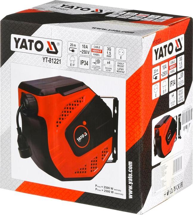 Actual product image Yato Extension cable 20m (20 m, 1.50 mm²)