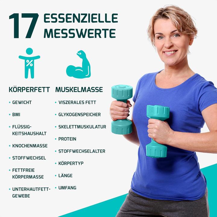 Immagine prodotto Fitage Körperanalysewaage mit App (180 kg)