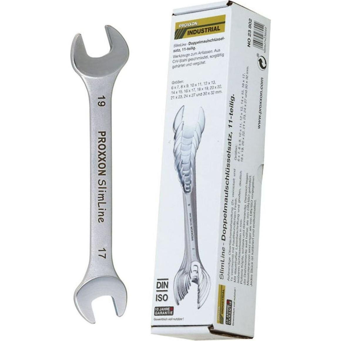 Proxxon, Chiave Inglese, Set Di Chiavi Aperte Doppie Slimline