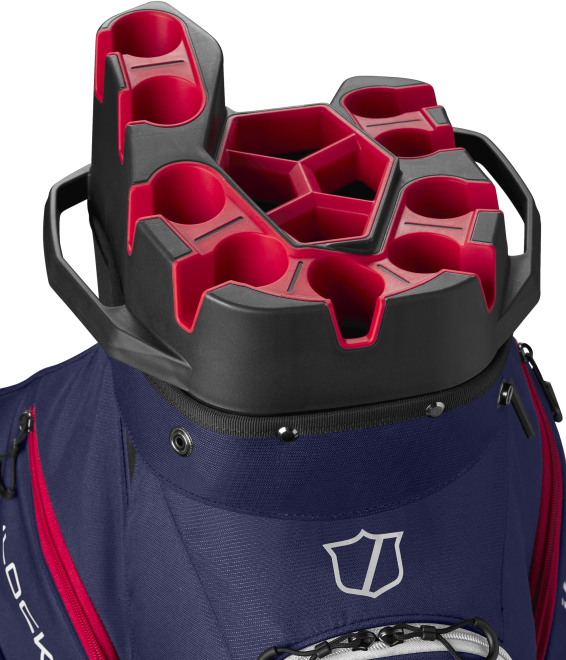 Actual product image Wilson - iLock Cart Bag - Navy/White/Red