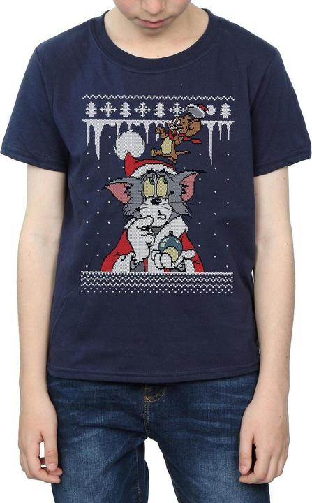 Image du produit Tom & Jerry - T-shirt CHRISTMAS FAIR ISLE - Garçon (116)