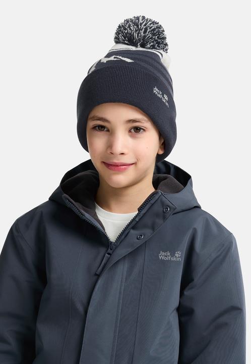 Immagine prodotto Jack Wolfskin Stripy Pompom Beanie K (M)