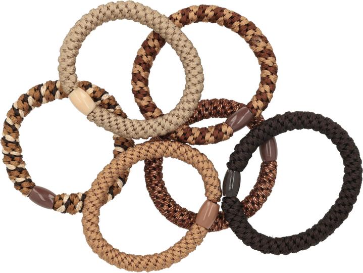 Immagine prodotto Trisa Haargummi Nordic Elastics 6er Braun (Elastico per capelli)