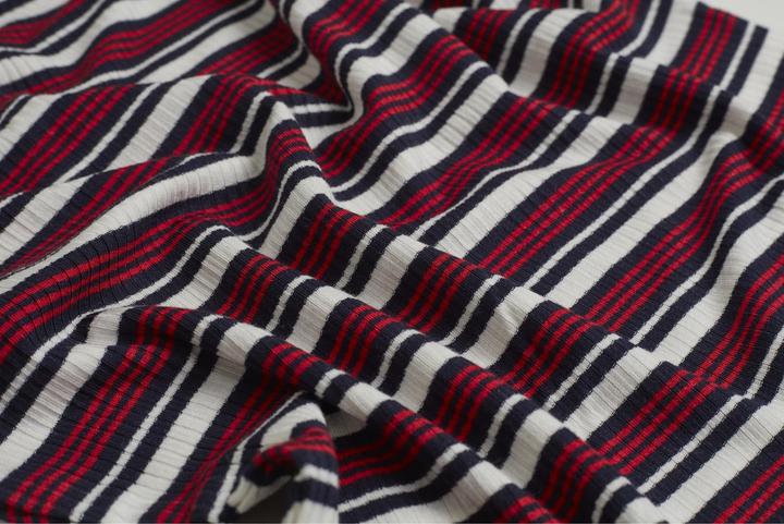 Produktbild Urban Classics Ladies Rib Stripe Cropped Top (L)