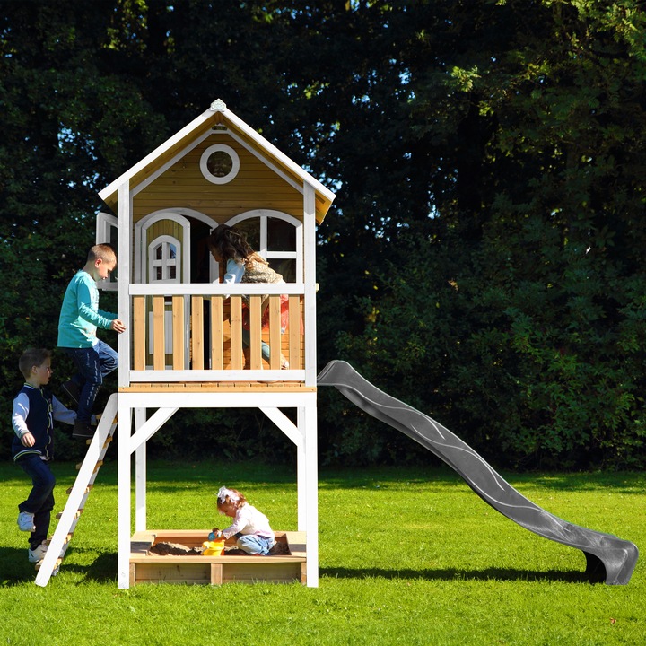 Actual product image Axi Sarah Playhouse Brown/White - Grey Slide
