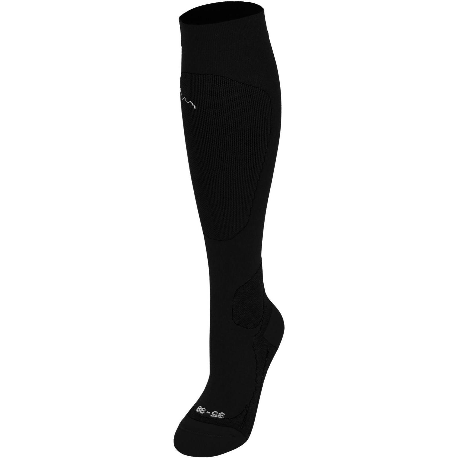 Normani, Herren, Socken, Sport-Kompressionskniestrümpfe, Schwarz, (Einzelpack, 39 - 42)
