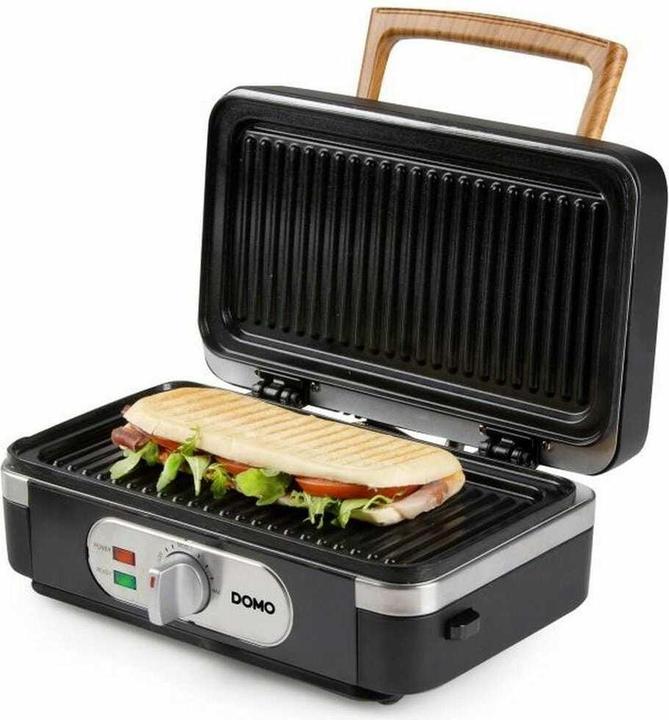 Actual product image Domo SANDWICH-WAFFEL-GRILL 3-IN-1 INKY BLACK Sandwichmaker Schwarz
