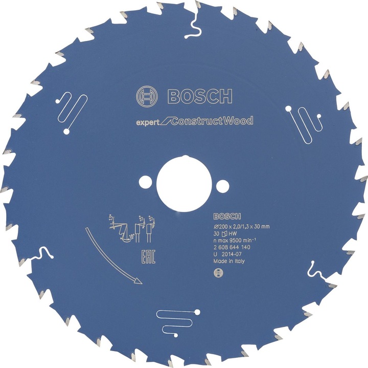 Image du produit Bosch Professional Zubehör Lame de scie circulaire Expert for Construct Wood, 200 x 30 x 2,0 mm, 30