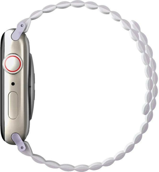 Produktbild Uniq pasek Revix Apple Watch Series 4/5/6/7/8/SE/SE2 38/40/41mm. Reversible Magnetic lilak-bia?y/lil (Silikon)