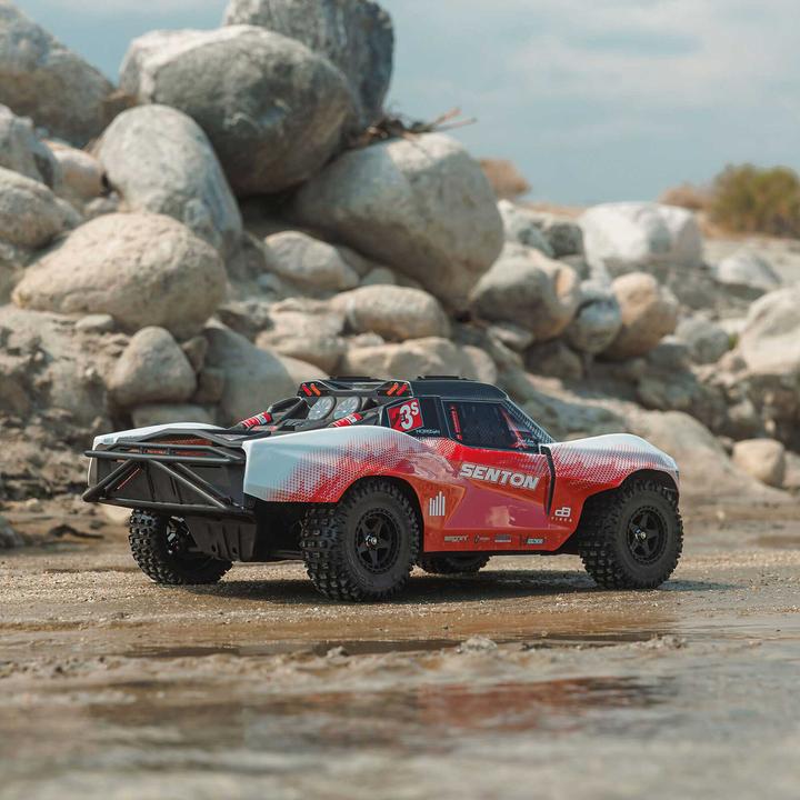 Image du produit Arrma SENTON 223S BLX Brushless 1/10 4x4 Short Course Truck RTR mit DSC, rot (RTR Prêt à fonctionner)