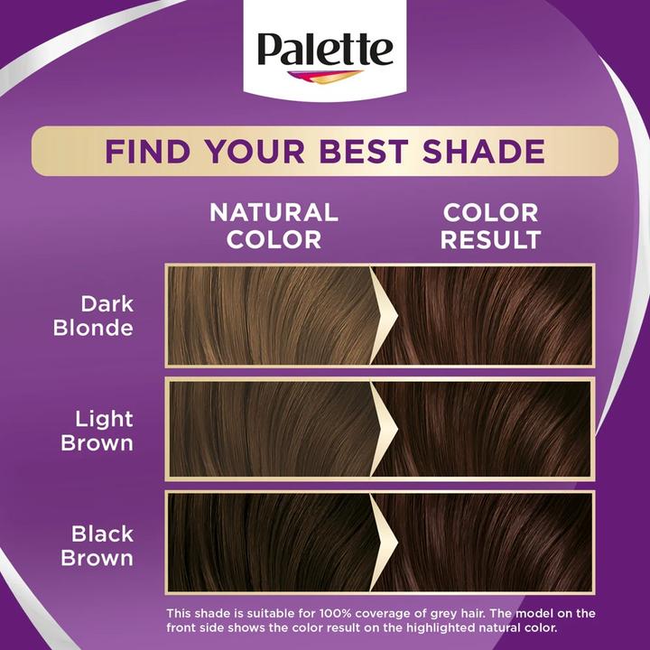 Actual product image Palette Intensive Color Creme W2 Dark Chocolate Permanent Hair Color (W2 Dark Chocolate)