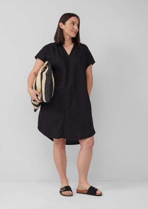 Produktbild S.Oliver Kleid Blusenkleid aus Leinenmix mit Eingrifftaschen (48)